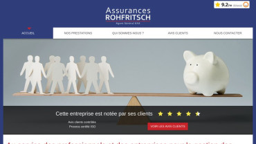 Page d'accueil du site : Axa Rohfritsch 