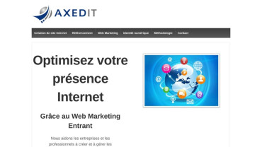 Page d'accueil du site : Axedit Nantes