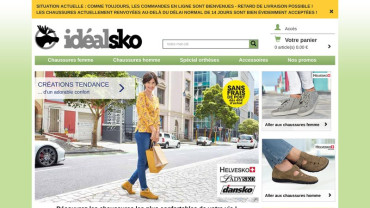 Page d'accueil du site : Idealsko