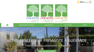 Page d'accueil du site : Dreamis