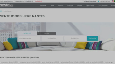 Page d'accueil du site : AVIS-Immobilier Nantes
