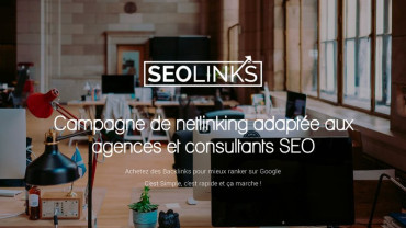 Page d'accueil du site : Seolinks
