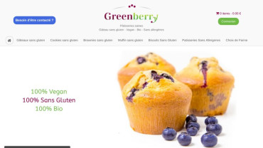 Page d'accueil du site : Greenberry
