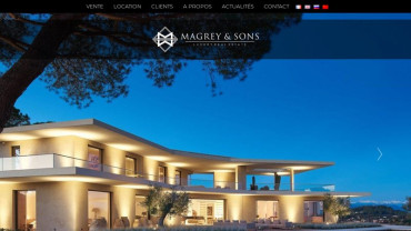 Page d'accueil du site : Magrey & Sons
