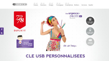 Page d'accueil du site : Duplik'it USB