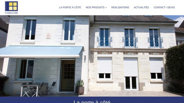 Page d'accueil du site : La Porte à Côté