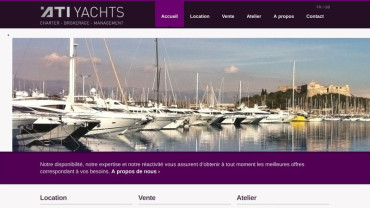 Page d'accueil du site : Atiyachts