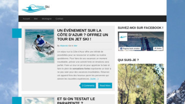 Page d'accueil du site : Water Ski