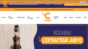 Page d'accueil du site : Extracteurs de jus