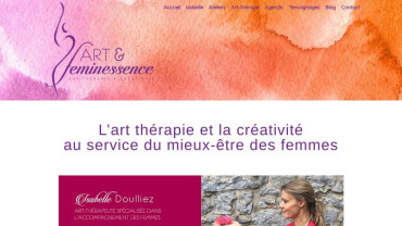 Page d'accueil du site : Art therapie