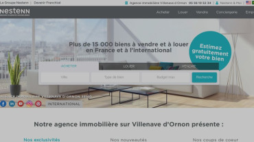 Page d'accueil du site : AVIS-Immobilier Villenave d'Ornon 