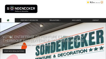 Page d'accueil du site : Sondenecker