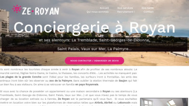 Page d'accueil du site : Ze-Royan